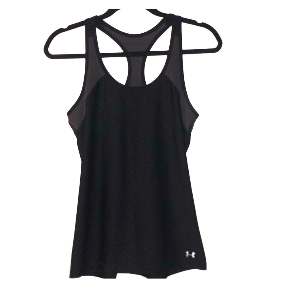 Under Armor black & grey dry-fit tank top